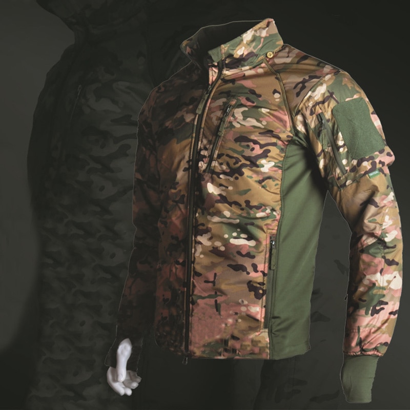 육군 전술 재킷 남자 군사 사냥 의류 등산 캠핑 하이킹 후드 코트 따뜻한 방수 스포츠 용 재킷